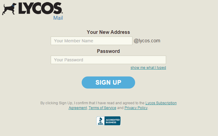 Lycos Mail Login