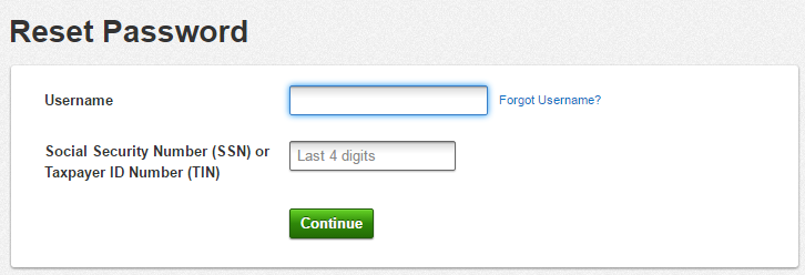 Capital One Login: Reset Password