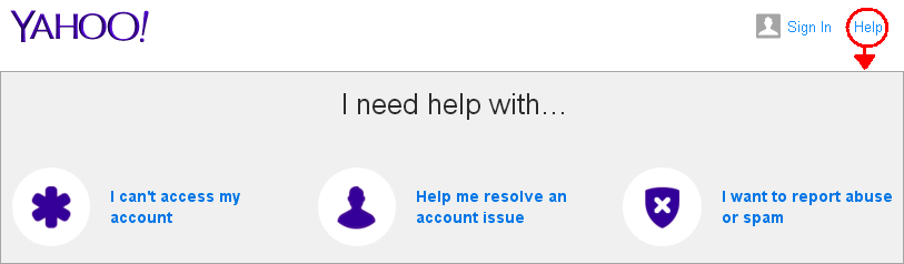 Yahoo Sign in Help