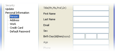 Handy Password manager tray menu